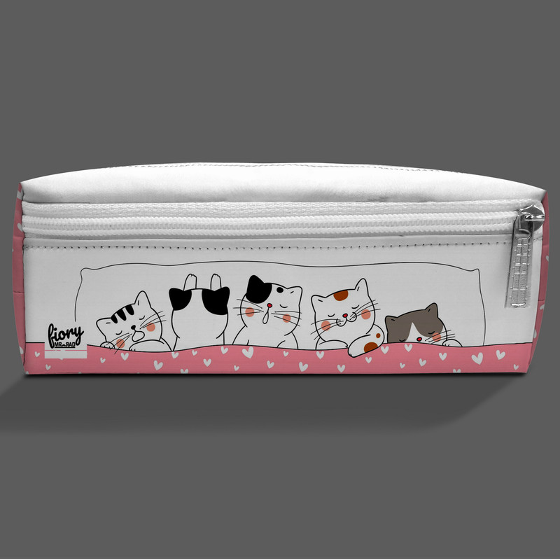 جامدادی مستر راد مدل سه زیپ گربه کیوت طرح لوئی کد fiory 2525