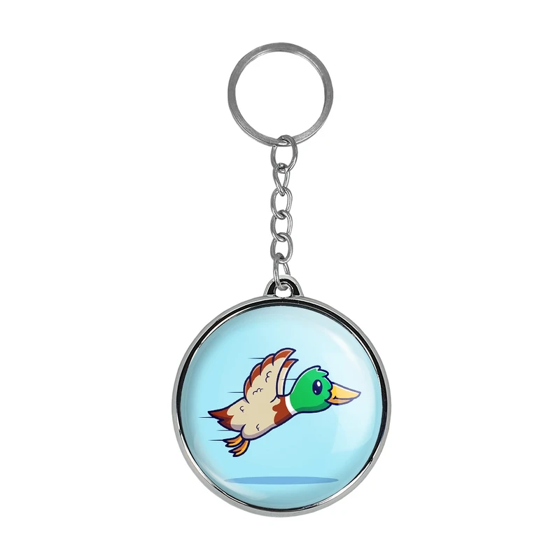 جاکلیدی خندالو طرح حیوانات بامزه اردک مدل دوطرفه کد 2965629657