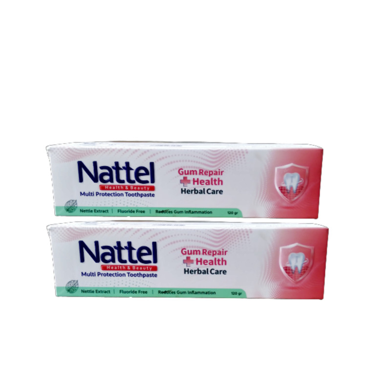 خمیر دندان ناتل مدل multi protection وزن 120 گرم بسته 2 عددی خمیر دندان ناتل مدل multi protection وزن 120 گرم بسته 2 عددی