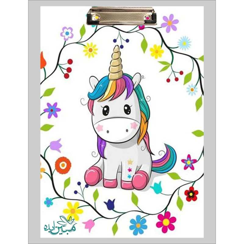 تخته شاسی مبین ایده مدل اسب تک شاخ کد h171 سایز A4