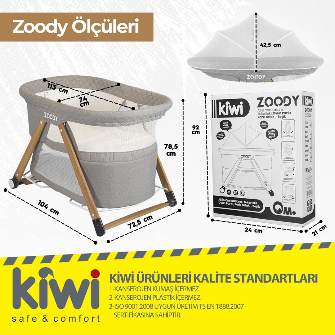 گهواره نوزاد کیوی مدل  Zoody 3 in 1
