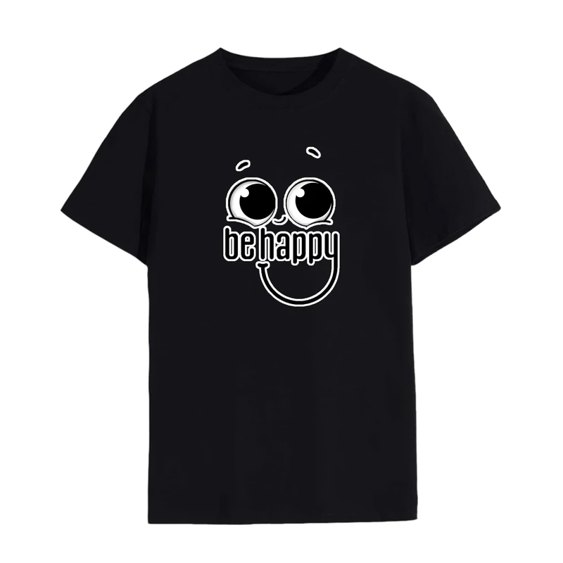 تی شرت لانگ آستین کوتاه زنانه مدل شاد باش