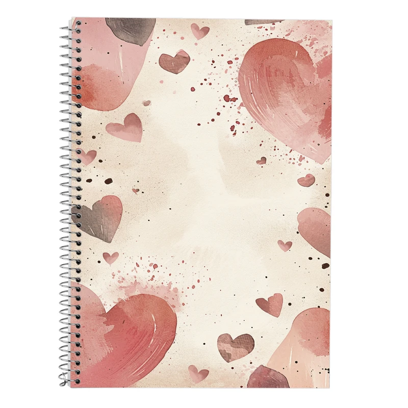 دفتر زبان 50 برگ مدوپد مدل سه خط طرح عاشقانه love کد DF14287