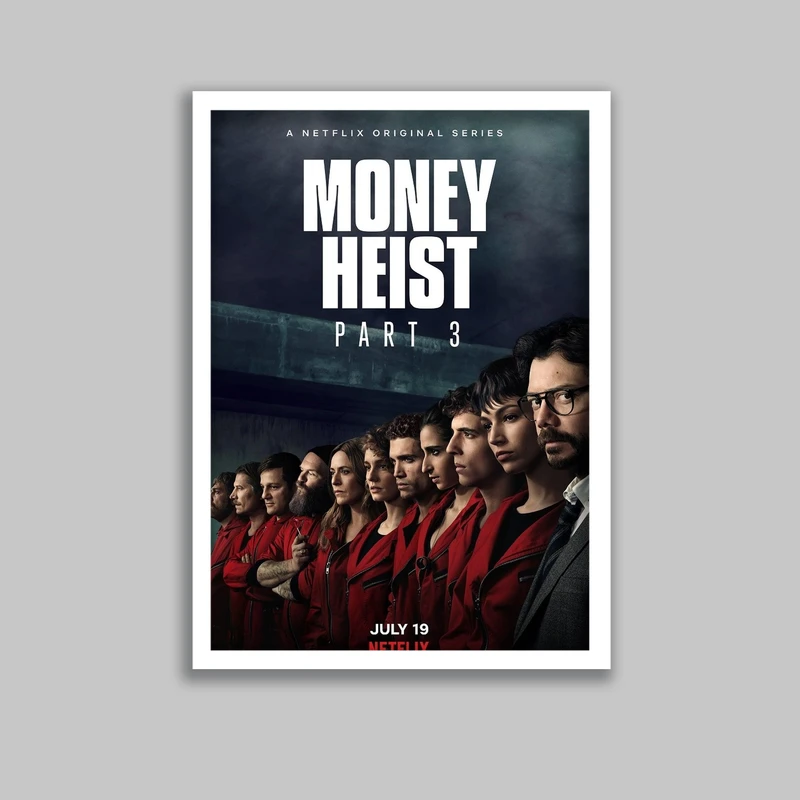 تابلو مدل سریال خانه کاغذی Money Heist کد LA-G10652