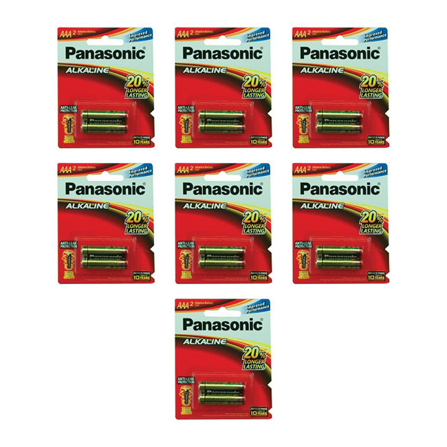باتری نیم قلمی پاناسونیک مدل آلکالاین بسته ۱۴عددی 