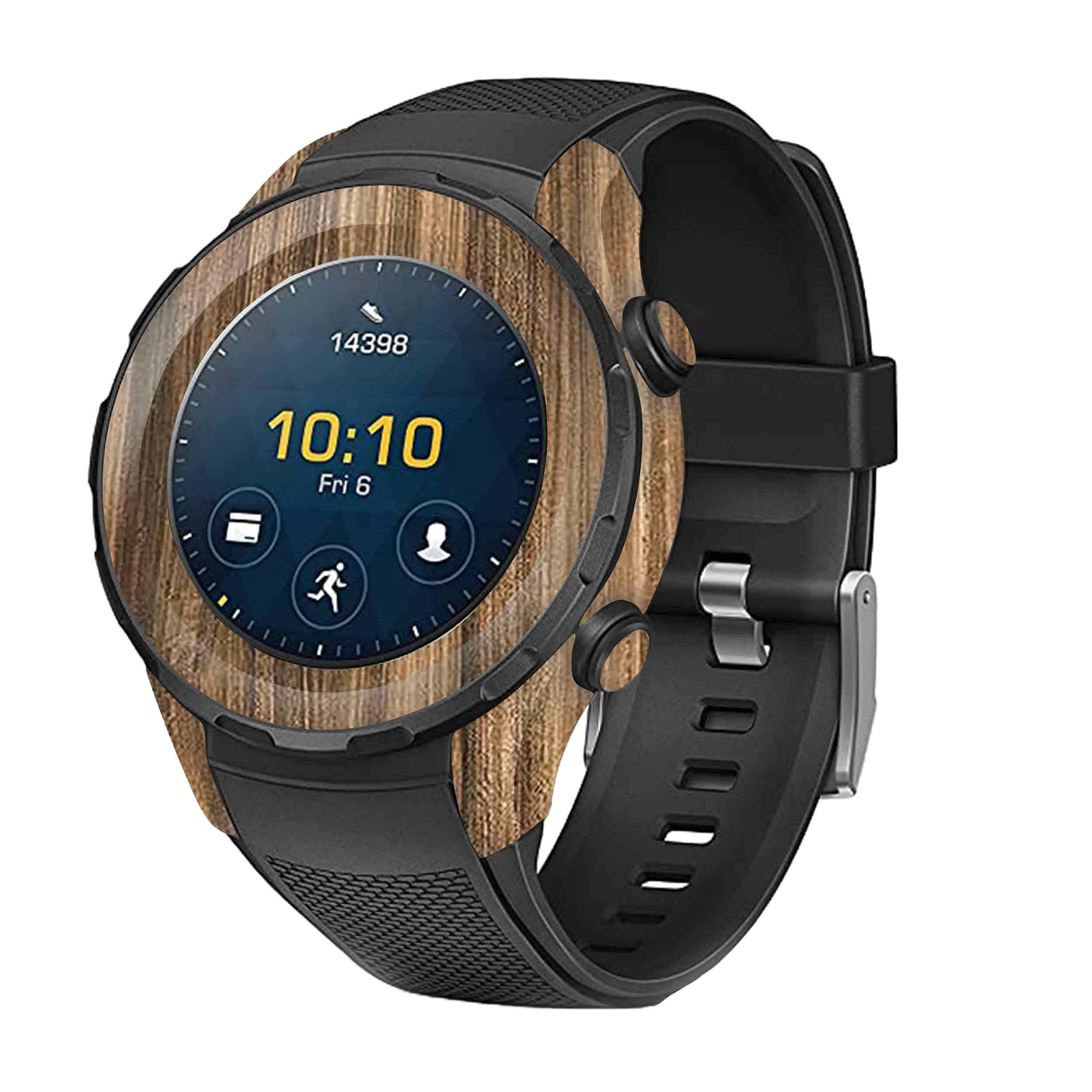 برچسب ماهوت طرح Light-Walnut-Wood مناسب برای ساعت هوشمند هوآوی Watch 2
