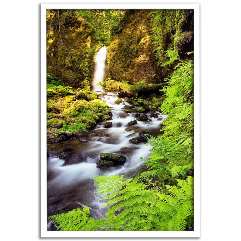 تابلو نوری بکلیت طرح رودخانه وآبشار مدل لایت باکس W70