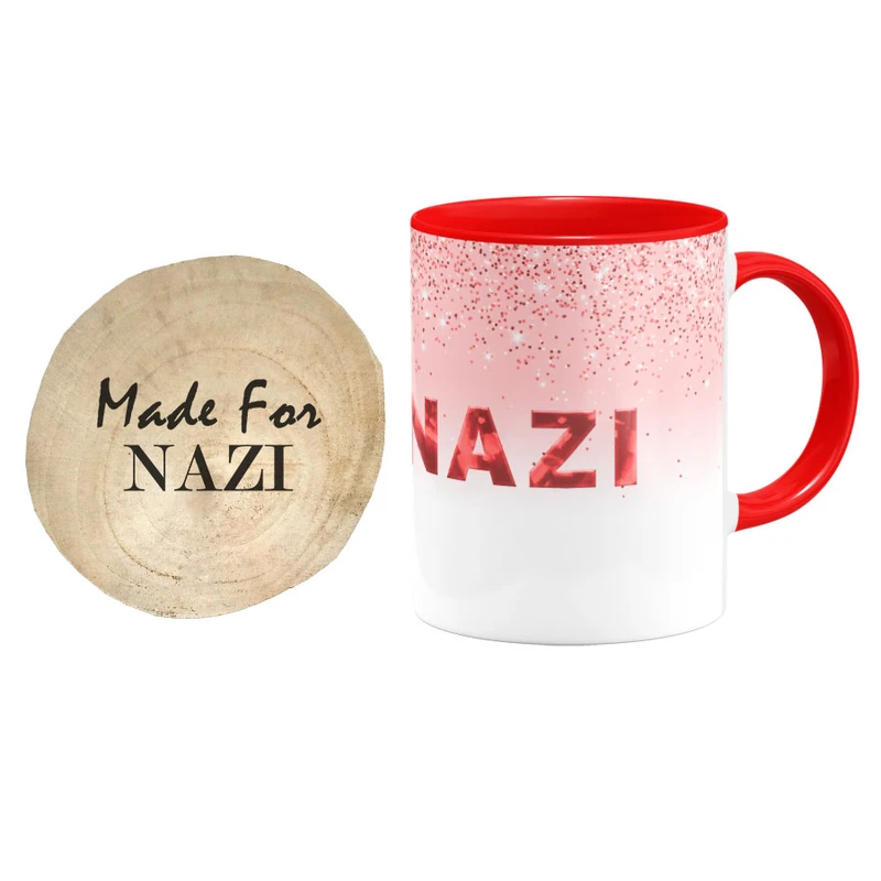 ماگ گالری وبفر مدل نازی به همراه زیر لیوانی