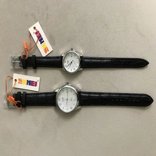 ست ساعت مچی عقربه ای زنانه و مردانه اسکمی مدل 9058BS