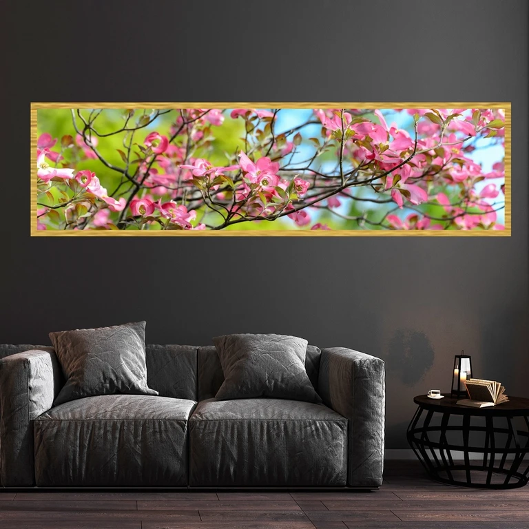 تابلو بکلیت طرح طبیعت شکوفه های بهاری مدل T-7711