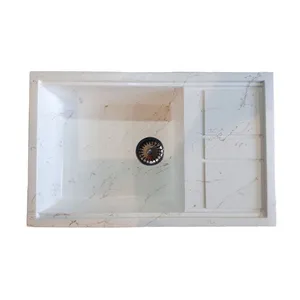 سینک ظرفشویی گرانیت توکار یک لگنه مدل MAK_wg80