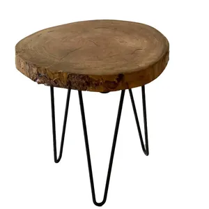 میز عسلی مدل چوبی طرح روستیک
