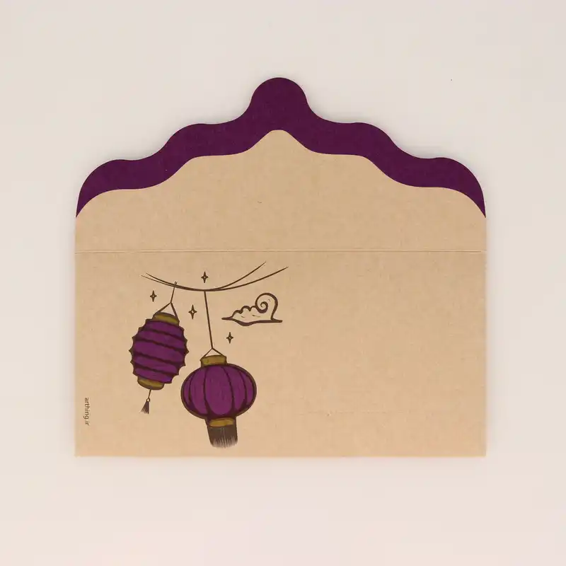 پاکت پول مدل کرافت وایولت بسته 20 عددی