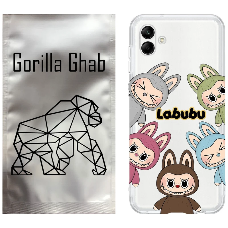 کاور گوریلا قاب مدل CLG کد 102 طرح لبوبو Labubu مناسب برای گوشی موبایل سامسونگ Galaxy A04e