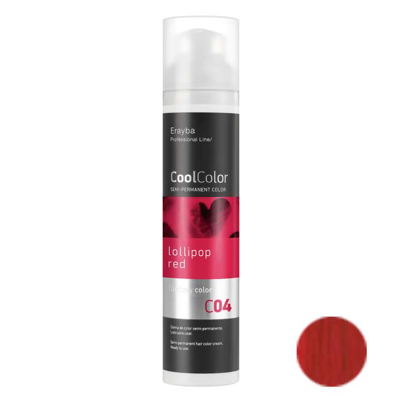 کرم رنگ مو ارایبا شماره c04 حجم 100 میلی لیتر رنگ قرمز آبنباتی