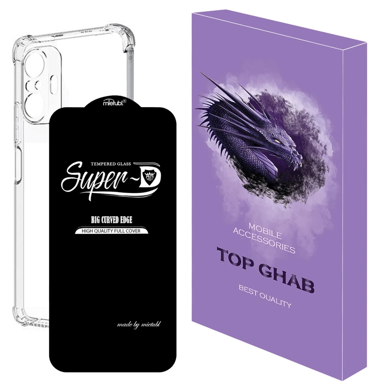 کاور تاپ قاب مدل 2SDJ مناسب برای گوشی موبایل شیائومی Redmi Note 10 Pro به همراه محافظ صفحه نمایش