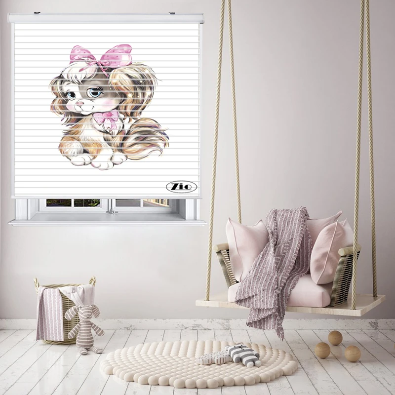 پرده زبرا زیو مدل سیلوئت K3019 سایز 150x150 سانتی متر