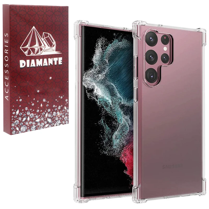 کاور دیامانته مدل بی رنگ مناسب برای گوشی موبایل سامسونگ Galaxy S23 Ultra