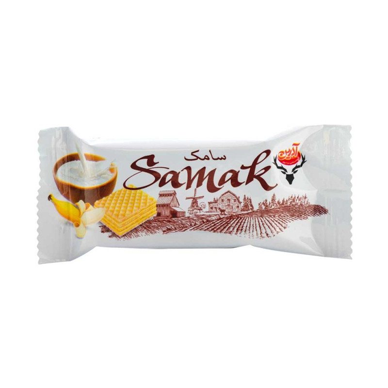 ویفر موز آدرین - 10 گرم بسته 60 عددی