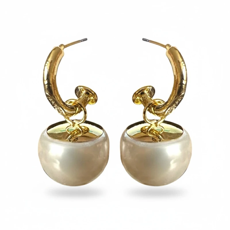 گوشواره حلقه‌ای زنانه مدل Post 925