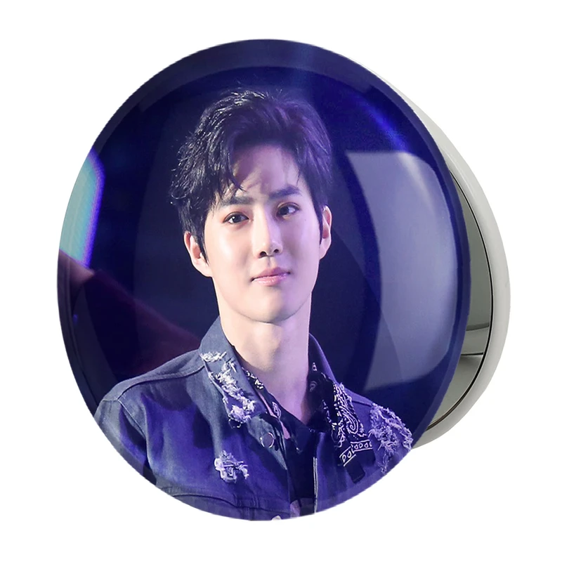 آینه جیبی خندالو طرح سوهو گروه اکسو EXO مدل تاشو کد 13483 