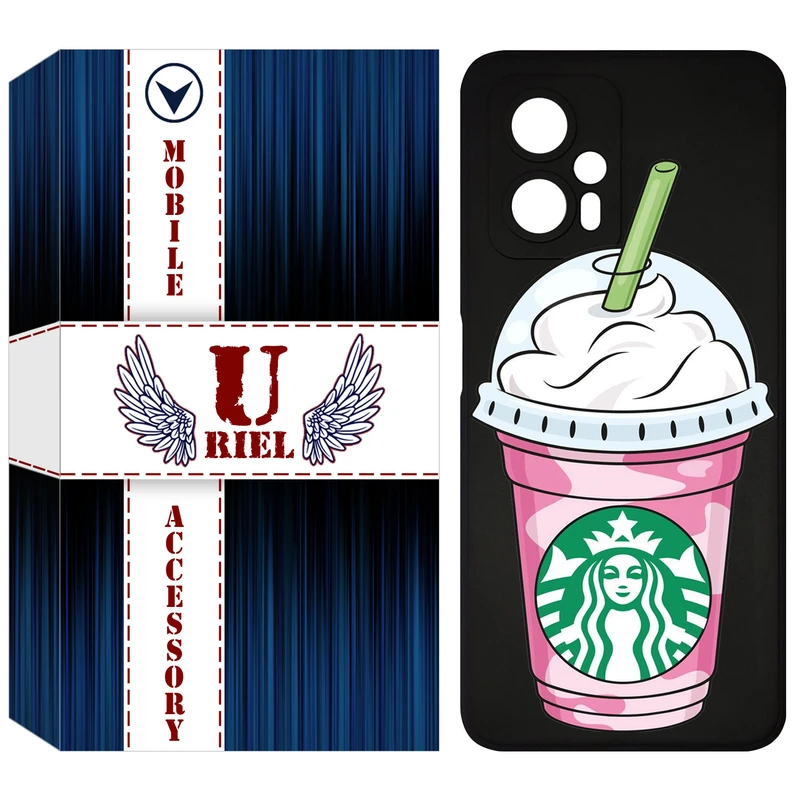 کاور یوریل مدل KSH کد 55 طرح استارباکس مناسب برای گوشی موبایل شیائومی Poco X4 GT