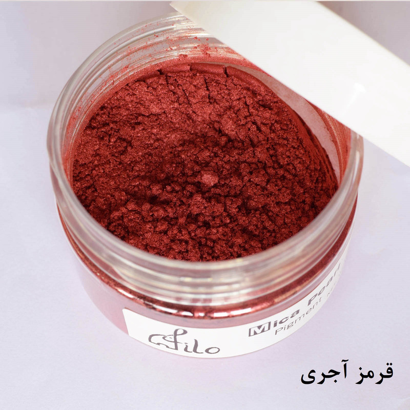 پودر رنگ رزین اپوکسی فیلو مدل Mica Pearl حجم 100 میلی‌لیتر بسته 12 عددی