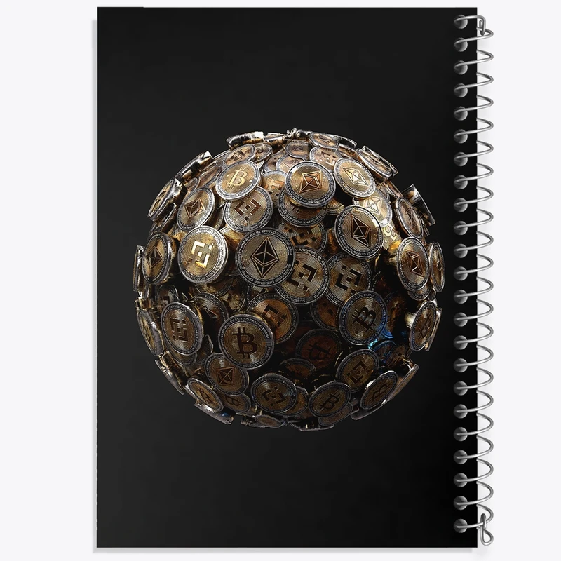 دفتر مشق 50 برگ خندالو طرح ارز دیجیتال کد F907