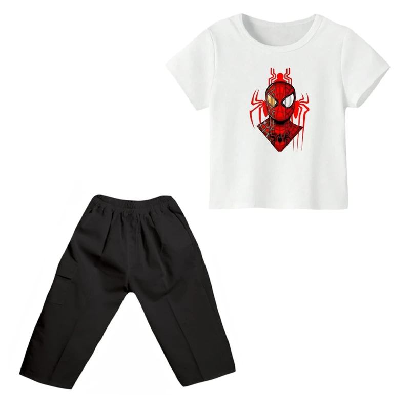 ست تی شرت و شلوارک پسرانه مدل مرد عنکبوتی کد ۷