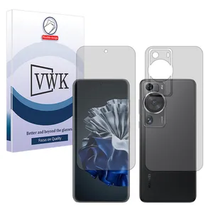 VWK Tough model matte screen protector suitable for Huawei P60 Pro mobile phone along with the back protector