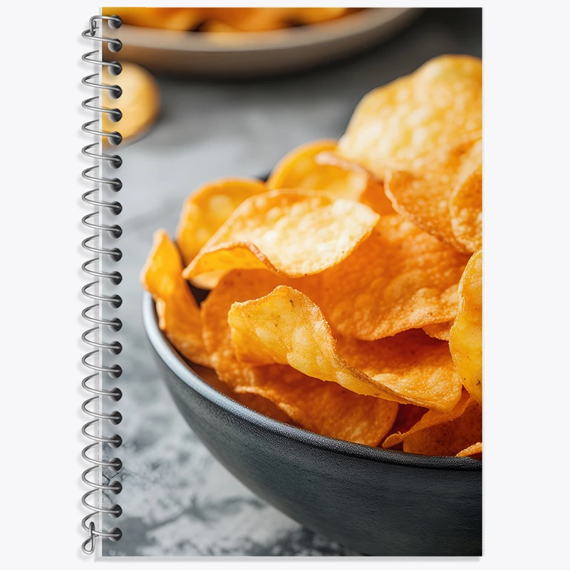 دفتر زبان 50 برگ خندالو مدل سه خط طرح چیپس کد F5304