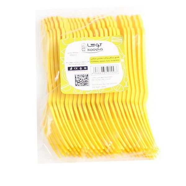 چنگال یکبار مصرف کوشا مدل C002 بسته 24 عددی چنگال یکبار مصرف کوشا مدل C002 بسته 24 عددی