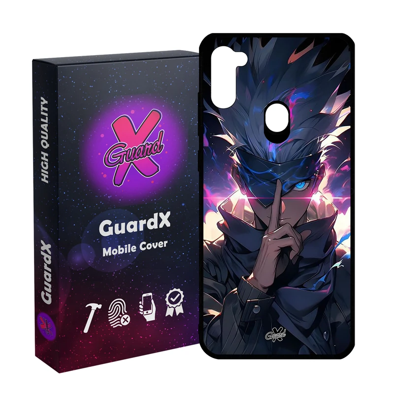کاور گارد ایکس طرح ساتورو گوجو انیمه مدل Glass10700 مناسب برای گوشی موبایل سامسونگ Galaxy A11/M11