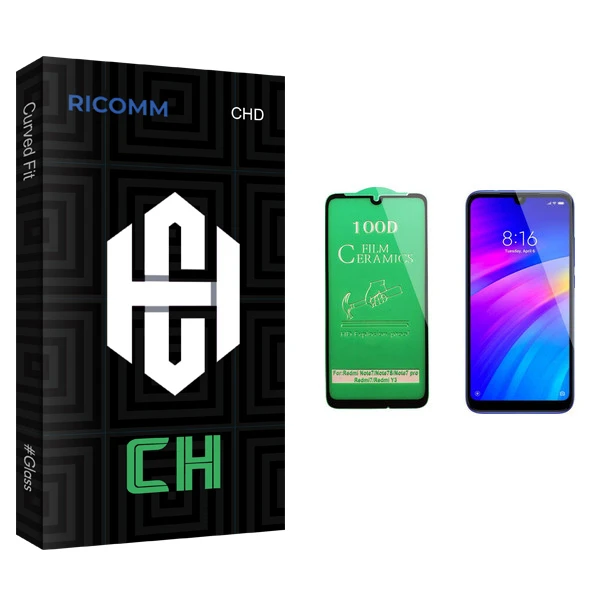 محافظ صفحه نمایش سرامیکی ریکام مدل CH glass مناسب برای گوشی موبایل شیائومی Redmi 7
