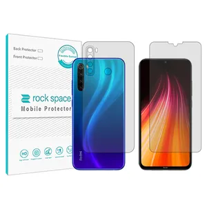 Rockspace transparent screen protector HyGEL model suitable for Xiaomi Redmi Note 8T mobile phone with back protector