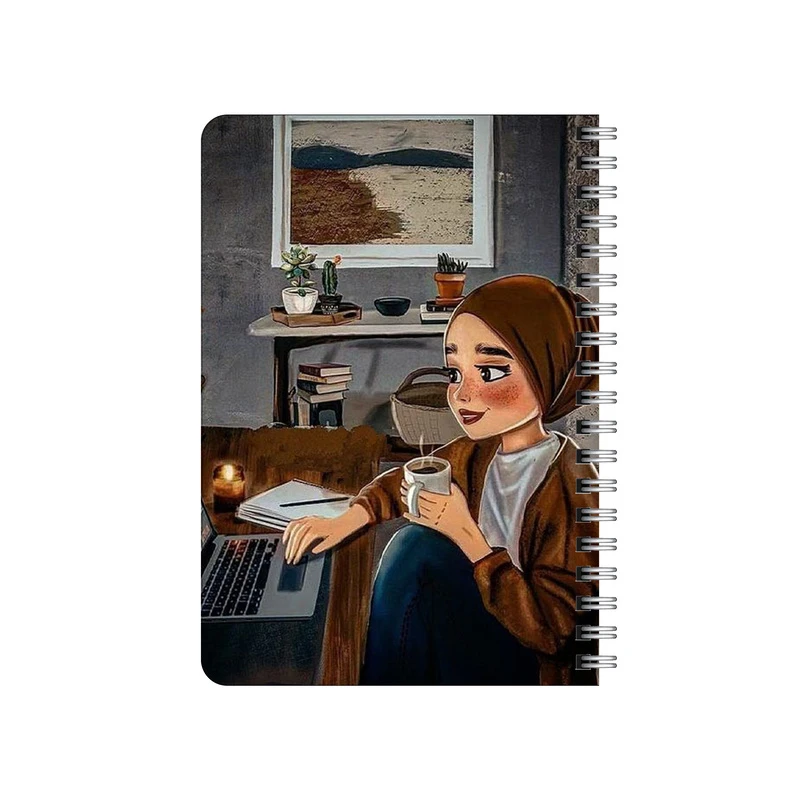 دفترچه یادداشت بامبیلیپ مدل چوبی طرح عصر یک روز معمولی کد 1589425