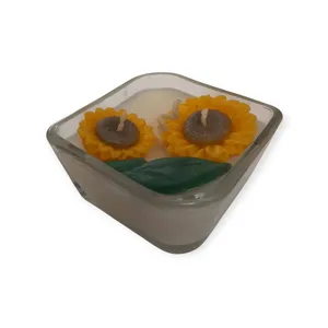 شمع دست ساز مدل  آفتابگردان