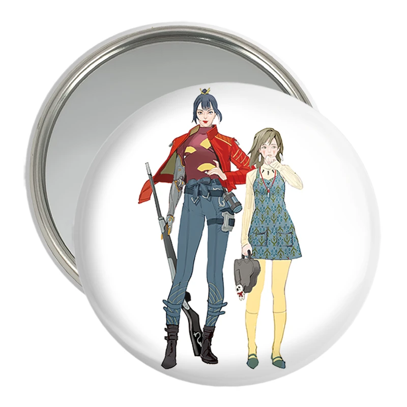 آینه جیبی خندالو مدل سان و ابوشی انیمه پرنسس مونونوکه کد 34077