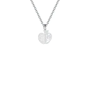 گردنبند نقره زنانه هایکا مدل سیب و عشق n.ha2_1 899