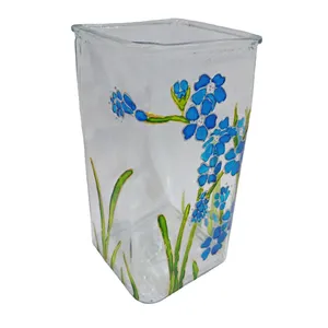 گلدان شیشه ای طرح گل کد 21