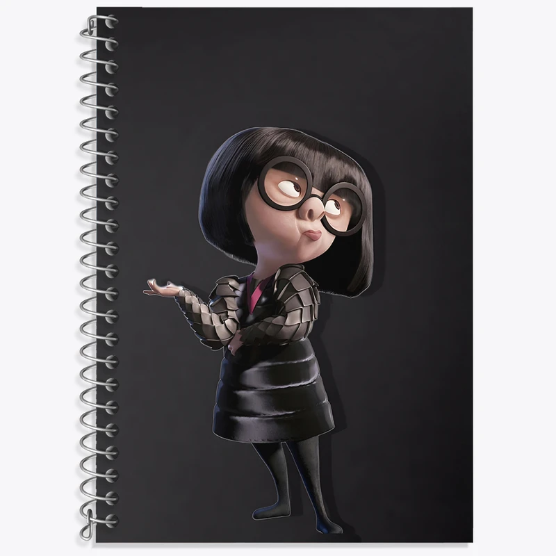 دفتر زبان 50 برگ خندالو مدل دو خط طرح ادنا مد (Edna 