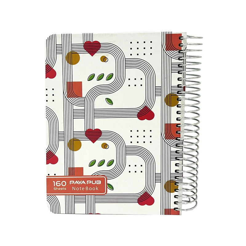 دفتر یادداشت 160 برگ پایاپاب مدل قلب