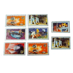 تمبر یادگاری مدل فضایی کد bc-2077 مجموعه 8 عددی