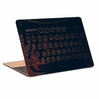 استیکر لپ تاپ طرح type writer letters numbers کد N-651 مناسب برای لپ تاپ 15.6 اینچ