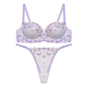 ست شورت و سوتین زنانه مدل رکسان توری کد 20052ji