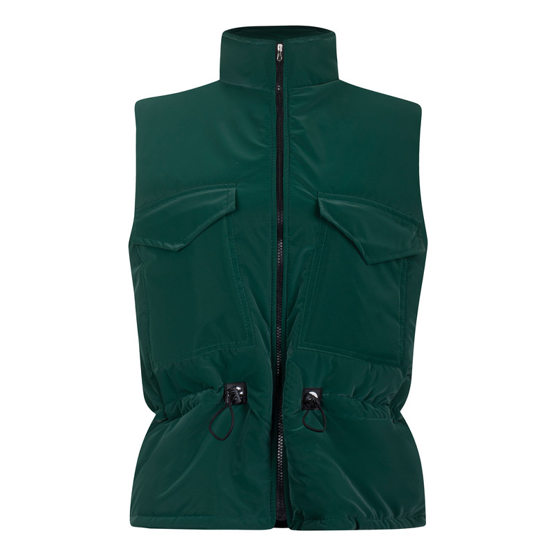 پافر زنانه سون پون مدل 227 رنگ سبز تیره