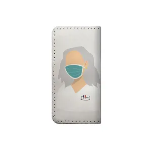 کیف پول مدل دست دوز طرح دختر پرستار کد adc054