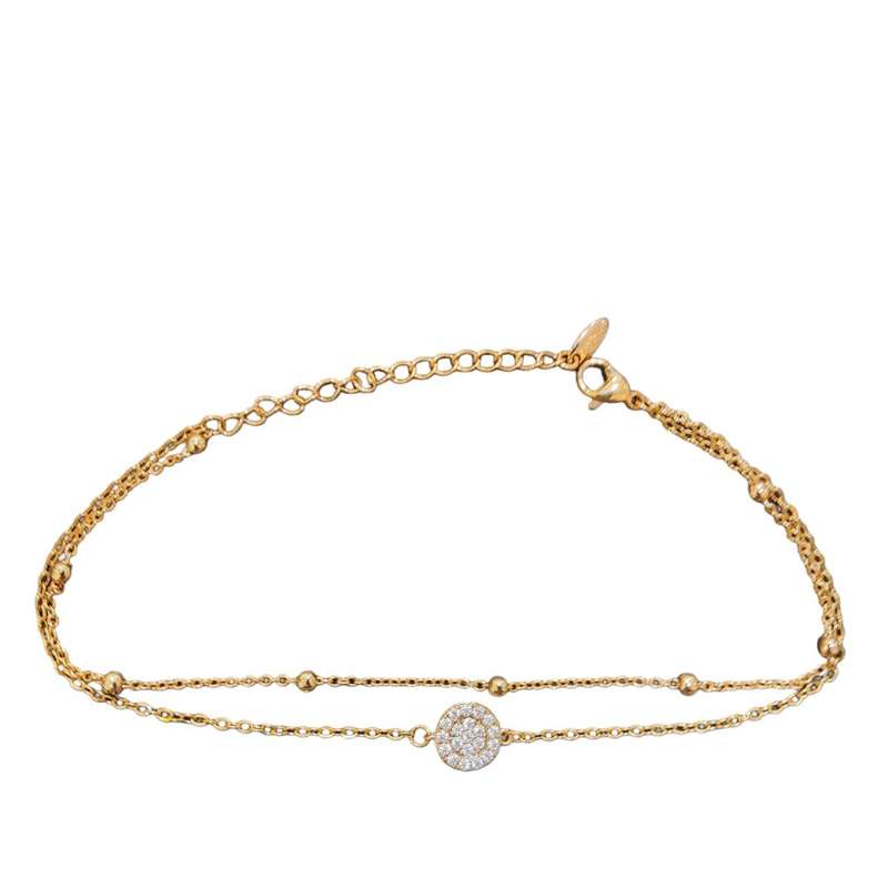 پابند زنانه ژوپینگ مدل دولاین دایره  کد VENUS-ZHOP05