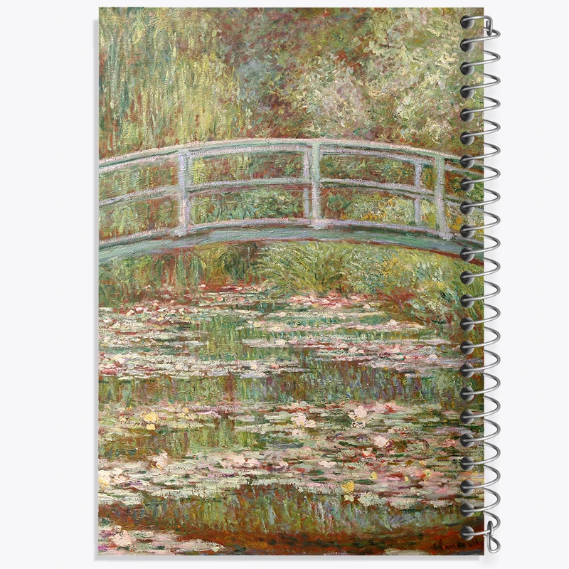 دفتر نت موسیقی 50 برگ خندالو مدل برکه نیلوفر آبی کلود مونه کد 36843