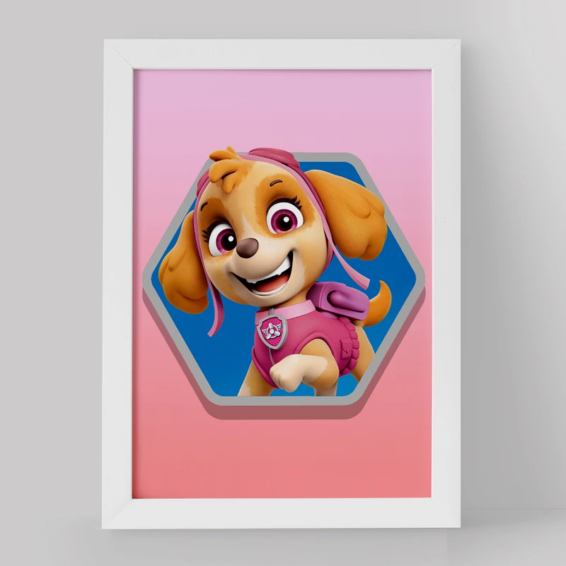 تابلو خندالو مدل اسکای سگ های نگهبان کد 12589